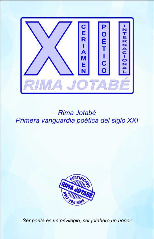 XIII Certamen Poético Internacional Rima Jotabé