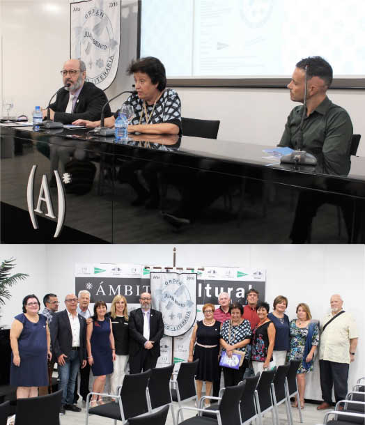 Presentación de la Orden Poético-Literaria Juan Benito, en Ámbito Cultural de El Corte Inglés de Elche.