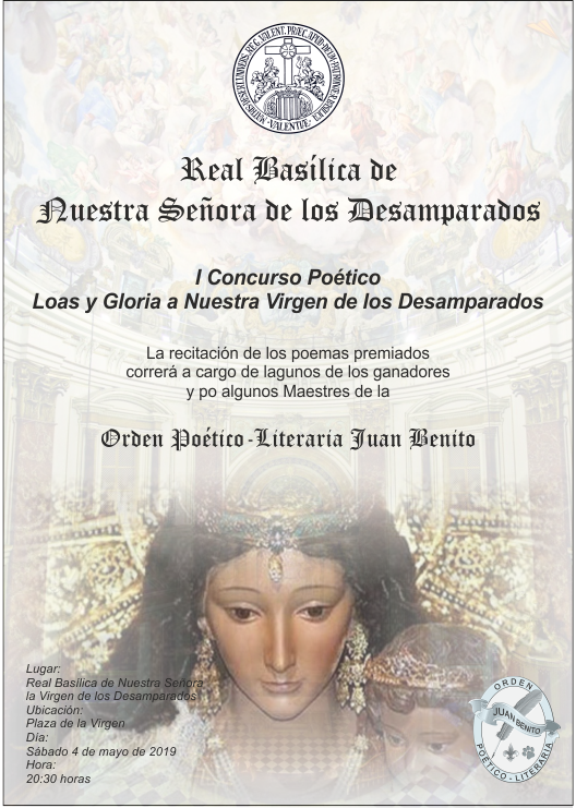Recitación de los premios en la Real Basílica de Valencia