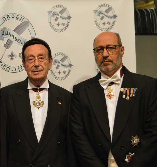 S.A.I.R%. el príncipe don Sergio Jesús Paleólogo Vassallo y el Gran Maestre mayor don Juan Benito Rodríguez Manzanares