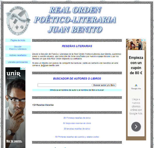 Buscador de la Sección de Reseñas Literarias