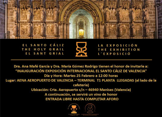 Publicidad de la Inauguración de la Exposición Internacional del Santo Cáliz