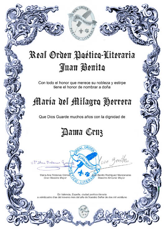 María Herrera Dama Cruz