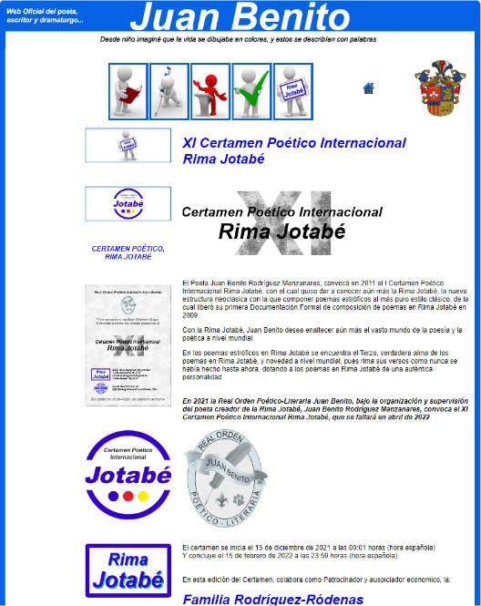 Fallo del jurado del XI Certamen Poético Internacional Rima Jotabé