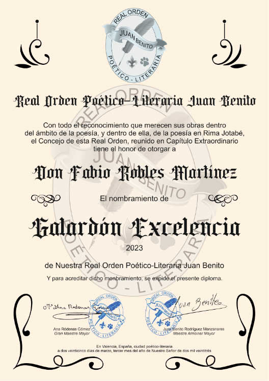Galardón excelencia 2023